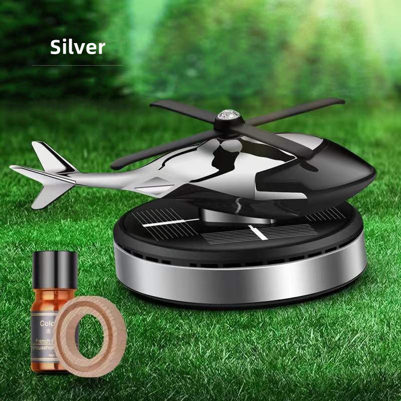 Rotacin Energa Solar Powered Car Air Freshener Solar Airplane Helicopter Air Freshener