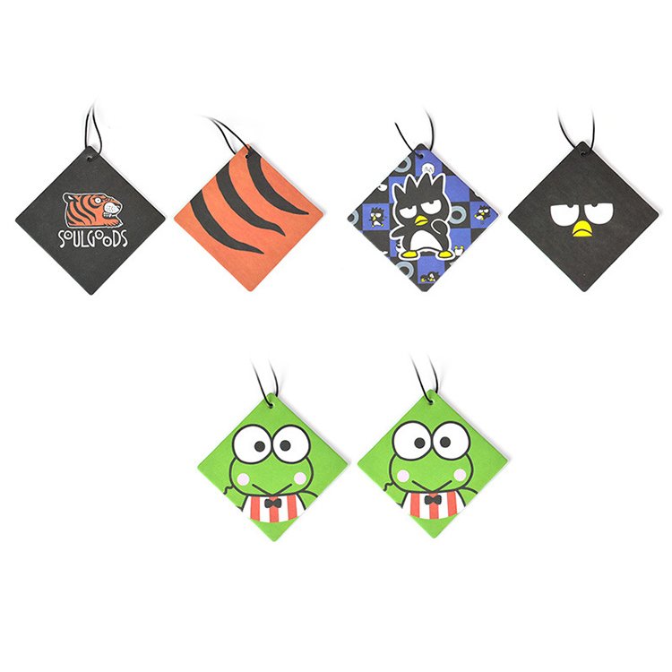 Printing Logo Different Smells Car Air Freshener Hanging card Provides Long Lasting Scent for Auto or Home