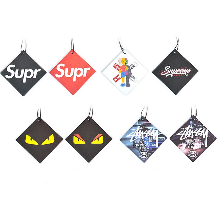 Printing Logo Different Smells Car Air Freshener Hanging card Provides Long Lasting Scent for Auto or Home