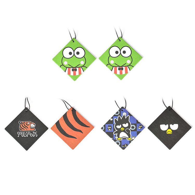 Printing Logo Different Smells Car Air Freshener Hanging card Provides Long Lasting Scent for Auto or Home