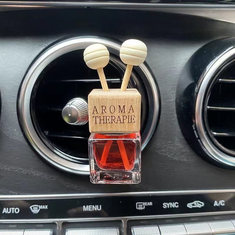 Luxury 8ML Glass Bottle Car Perfume Diffuser Modern Car Vent Air Freshener Vent Perfume for Lily Ocean Jasmine Fragrances