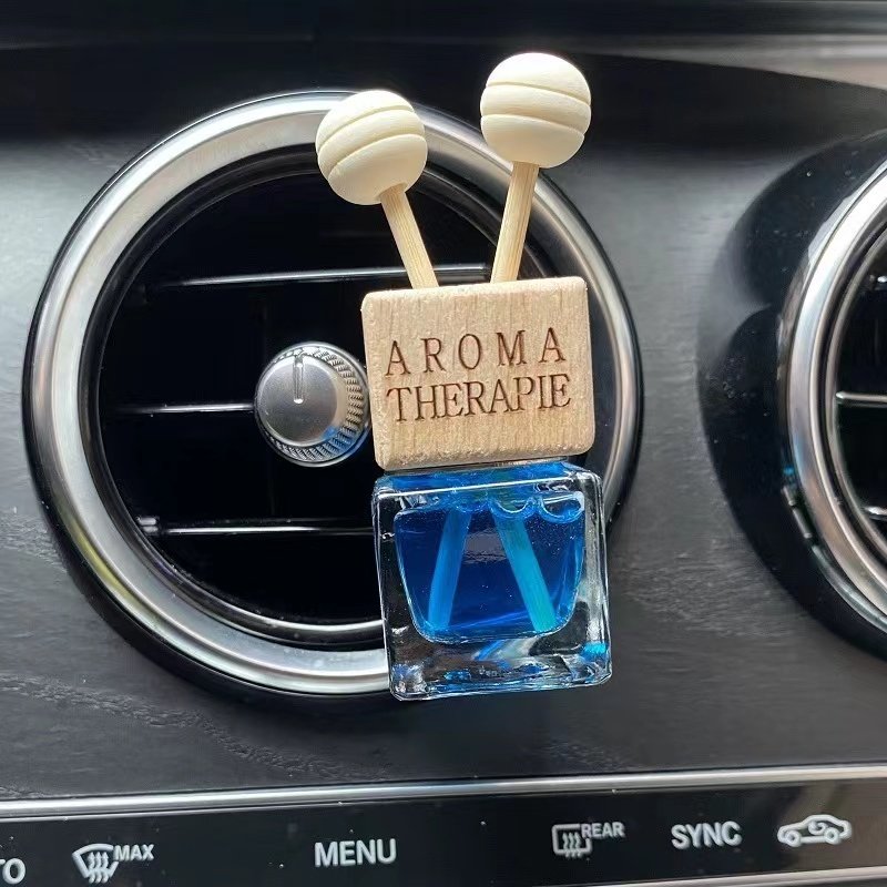 Luxury 8ML Glass Bottle Car Perfume Diffuser Modern Car Vent Air Freshener Vent Perfume for Lily Ocean Jasmine Fragrances