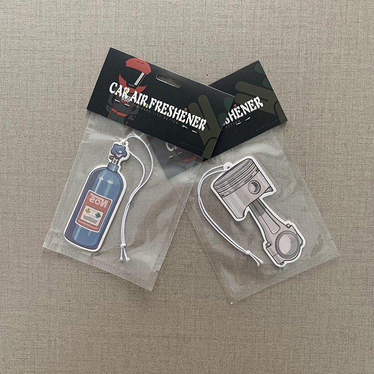 Wholesale absorbent funny eco-friendly customised car air vent hanging paper cardboard air freshener