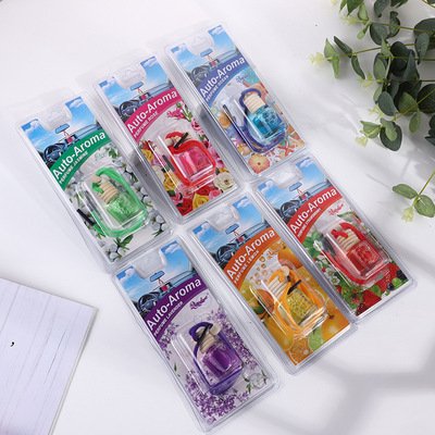 Best sell hanging glass bottle car air freshener essential oil air freshener car scent fragrance glass bottle air freshener