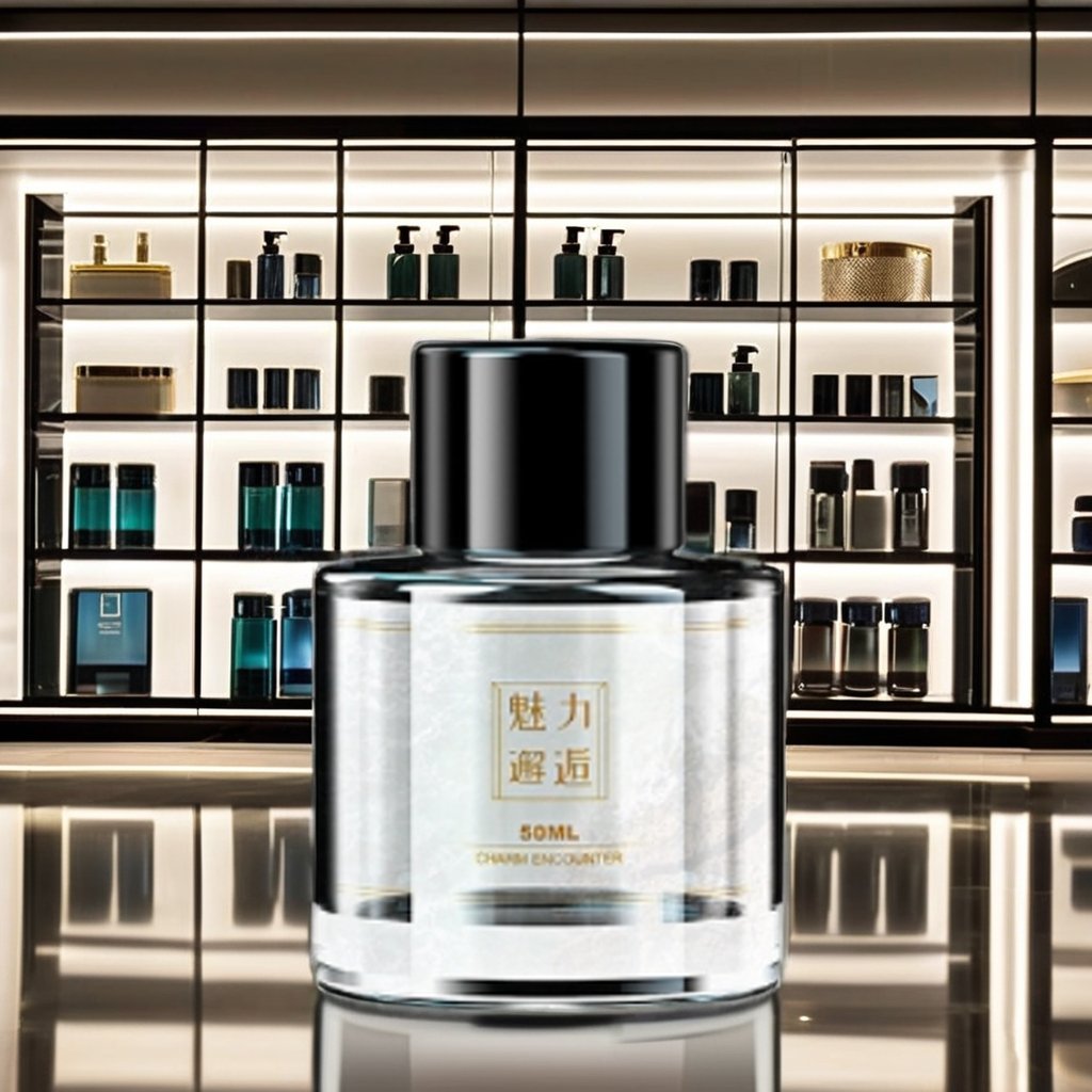 Modern Luxury 50ml Car Fragrance Portable Glass Essential Oil Perfume with Rose & Cologne Aroma Air Freshener Dashboard Boxed