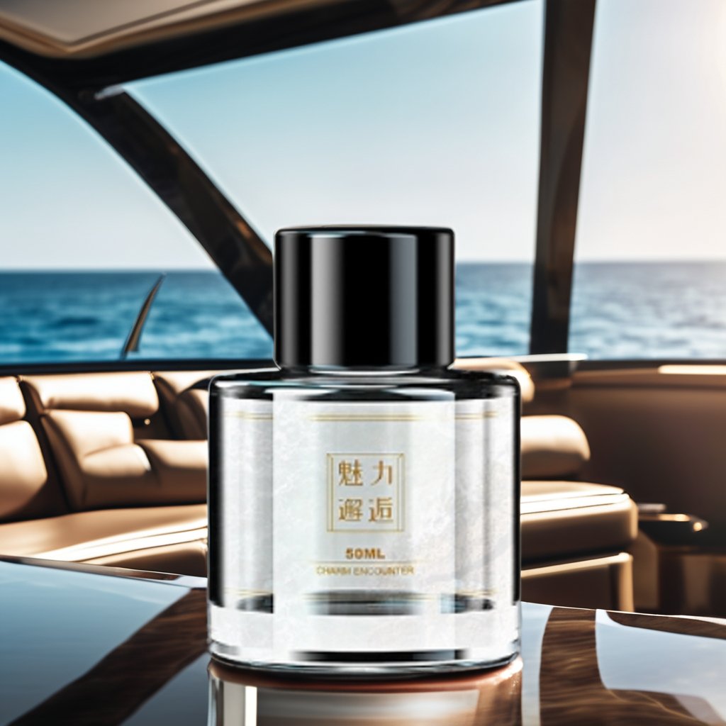 Modern Luxury 50ml Car Fragrance Portable Glass Essential Oil Perfume with Rose & Cologne Aroma Air Freshener Dashboard Boxed
