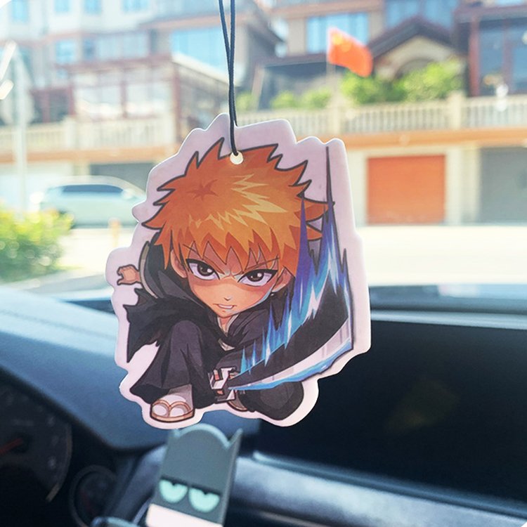 Hot sale wholesale spray hanging anime designs custom perfume car air freshener