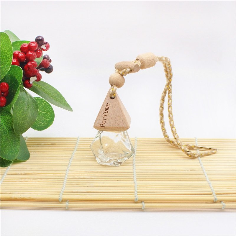 office home car air freshener colorful hanging string glass car perfume bottle