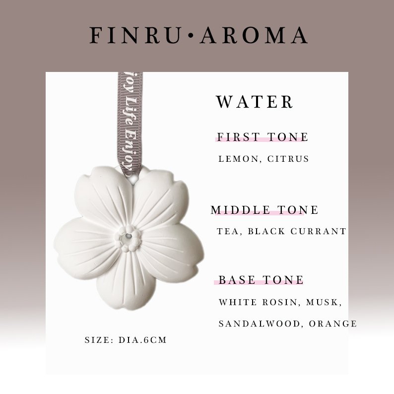 Stocked Sakura Flower Shaped Hanging Ceramic Home Fragrance Air Freshener Aroma Stone Porcelain Scented Essential Oil Diffuser