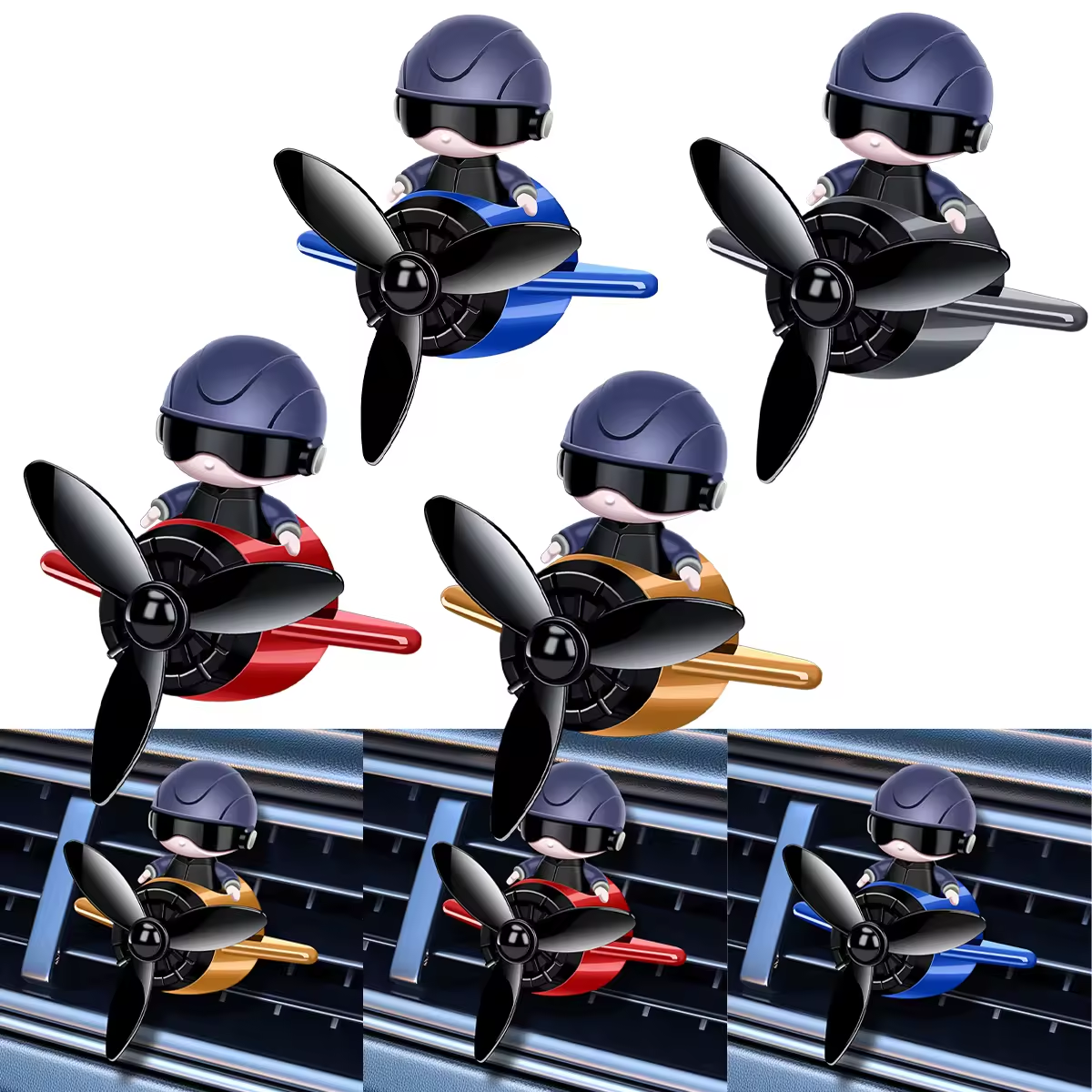 Wholesale creative astronaut airplane car aromatherapy car air outlet perfume car fragrance aromatherapy