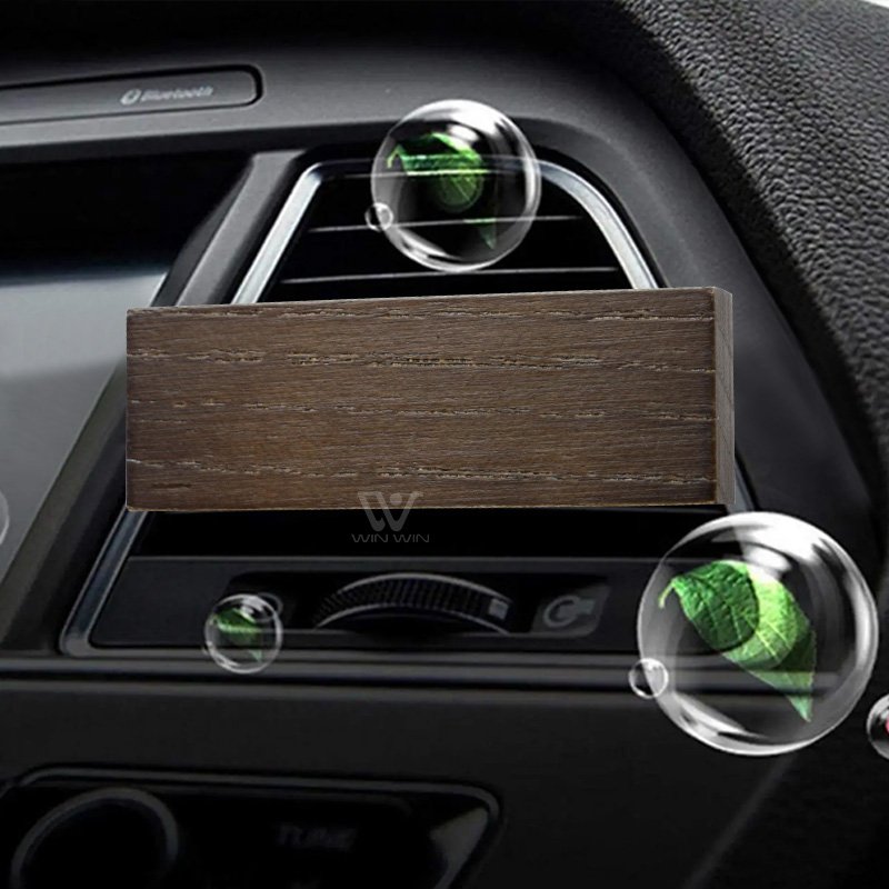 2024 China Luxury Aromatherapy Fragrance Wood Air Freshener Custom Size Vent Diffuser For Home Office Car Vent Carving