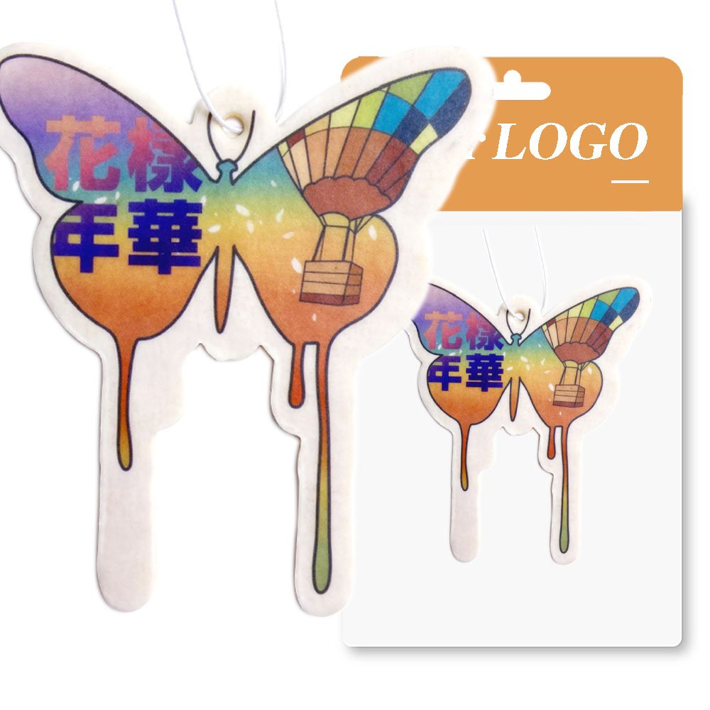 Custom Printing Logo Paper Fragrance Scents Personalised Hanging car air freshener for football team