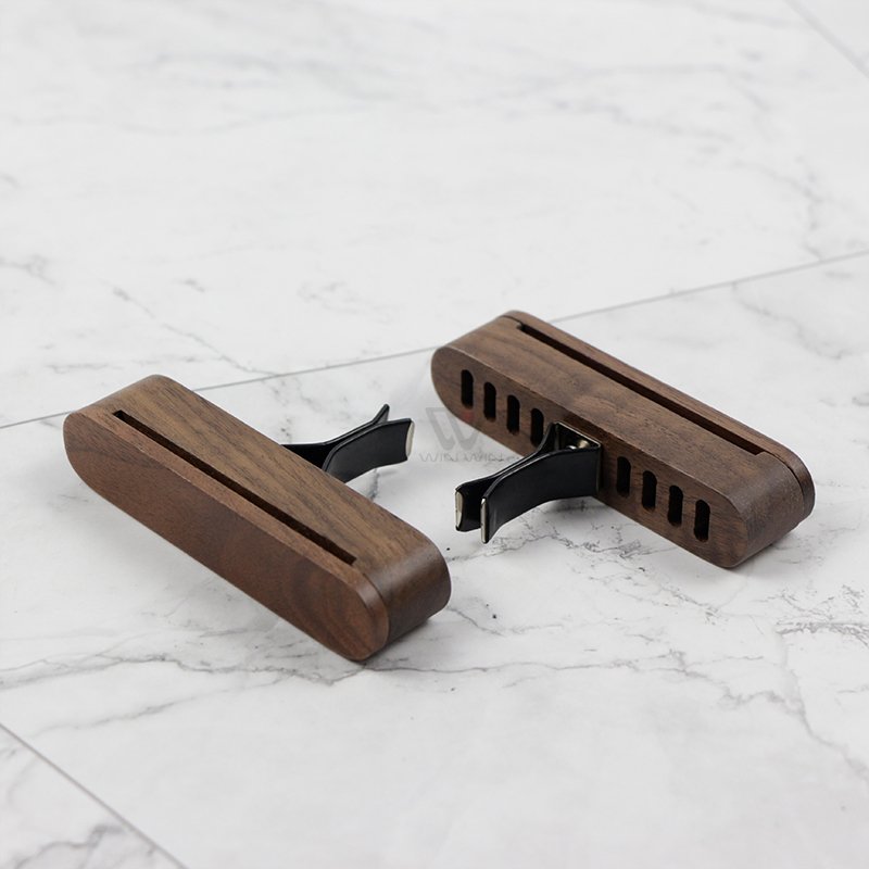 Car Holder Clip Essential Oil Diffuser Pure Wood Small Clip Car Aroma Diffuser