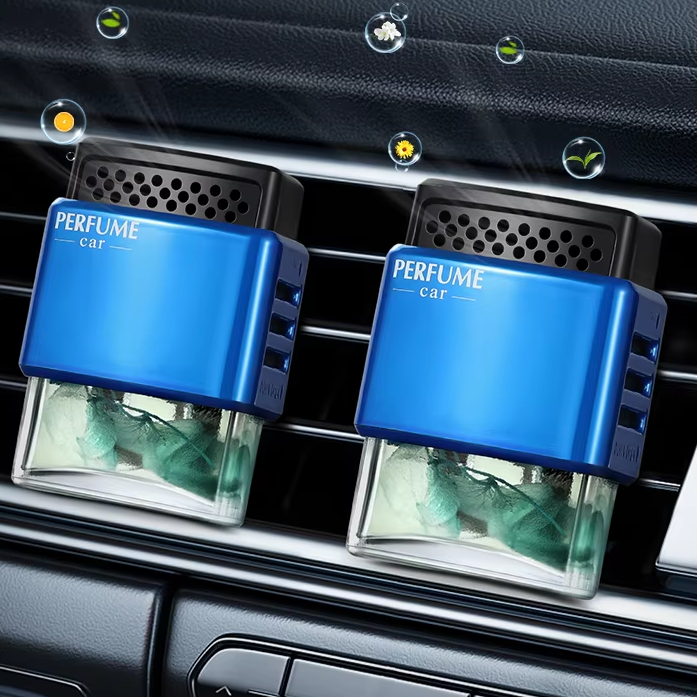 Car Air Freshener Diffuser Perfume Bottles Glass Bottles Liquid Freshener Eliminate Odors Car Freshener Vent Clip