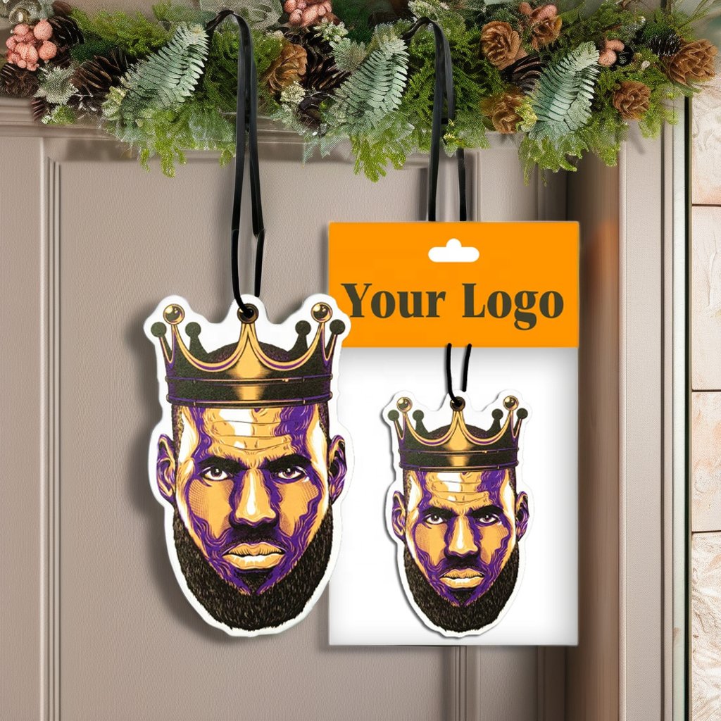 Custom Logo Paper Car Air Freshener with Good Smell Portable Gel Featuring Rose Lemon Ocean Apple Fragrances