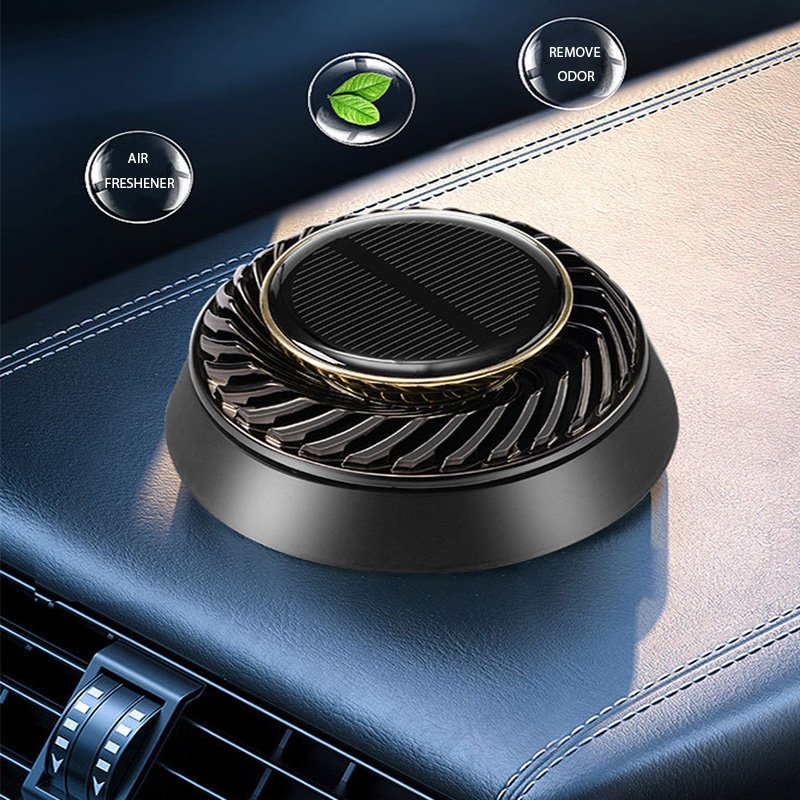 Solar rotational energy car air freshener kit lasting aromatherapy molecular creative with essential oil