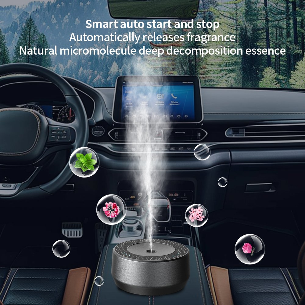 Smart Mini Aroma Pure Essential Oils Nebulizer Battery Rechargeable USB Waterless Aromatherapy Car Nebulizer Aroma Diffuser