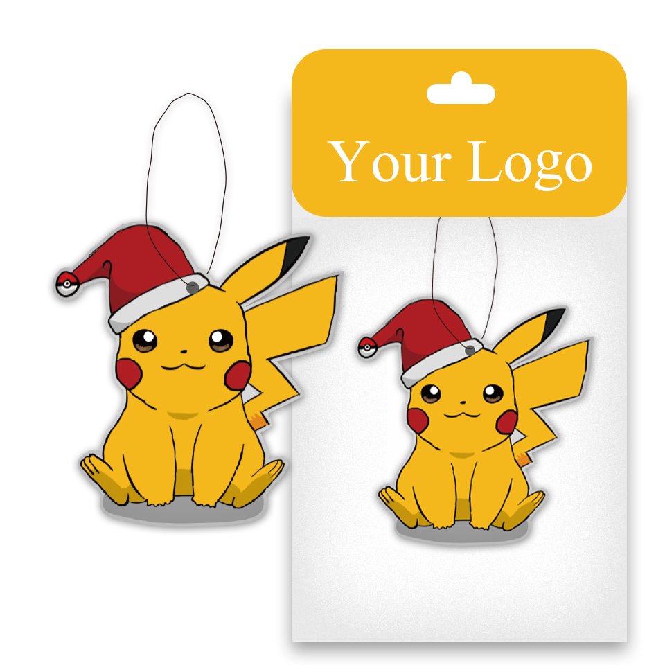Custom Different Smells Cartoon Car Air Freshener with Your Own Logo Ambientador de Coche
