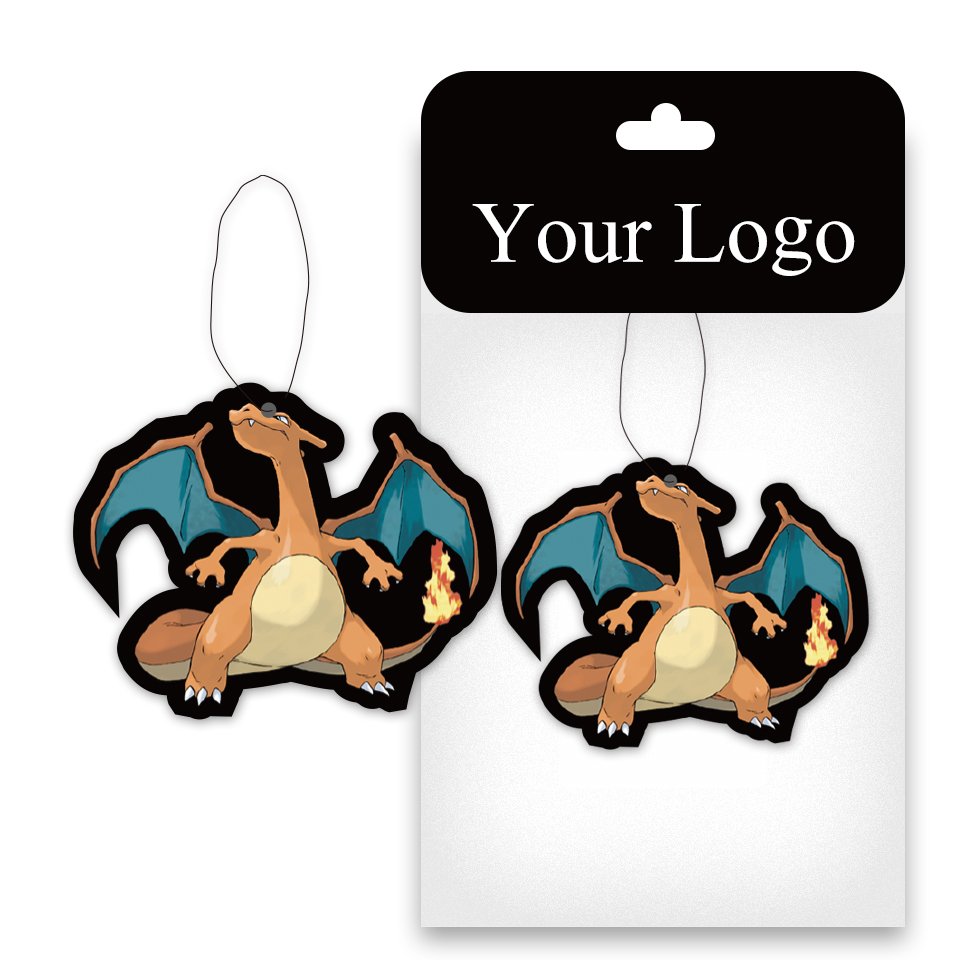 Custom Different Smells Cartoon Car Air Freshener with Your Own Logo Ambientador de Coche