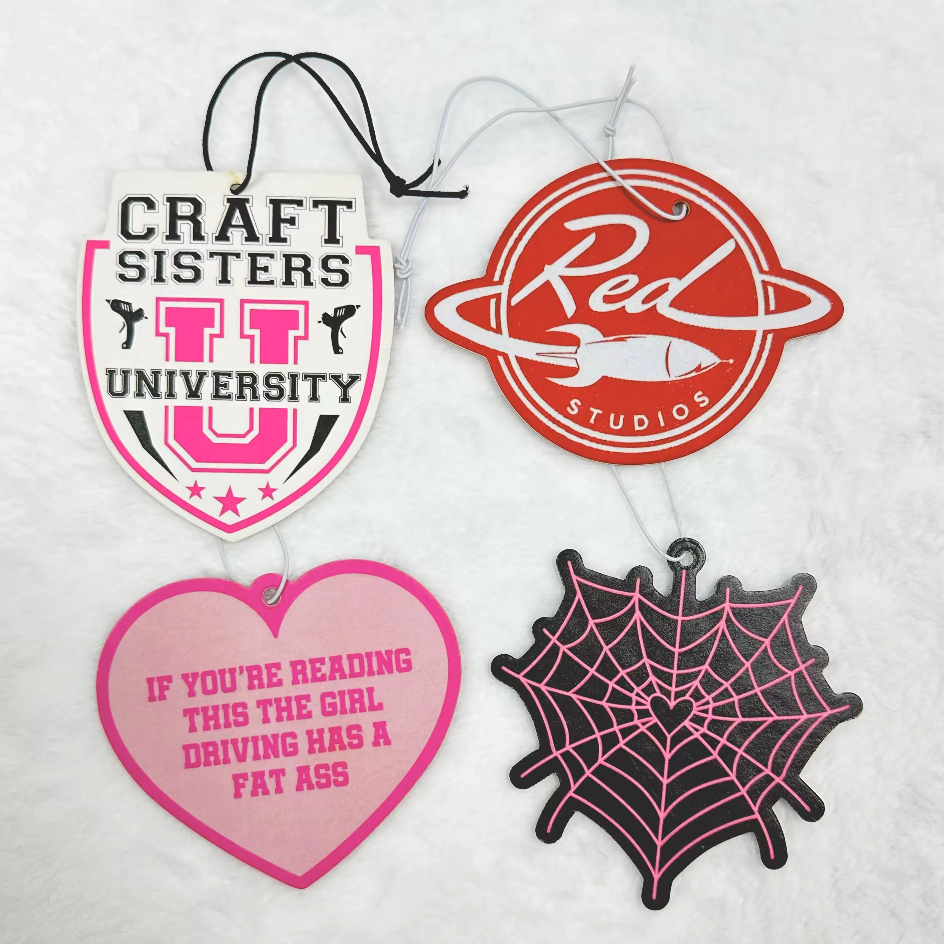 Wholesale Custom halloween baby horror movie character paper cotton car air fragrance hanging anime air freshener