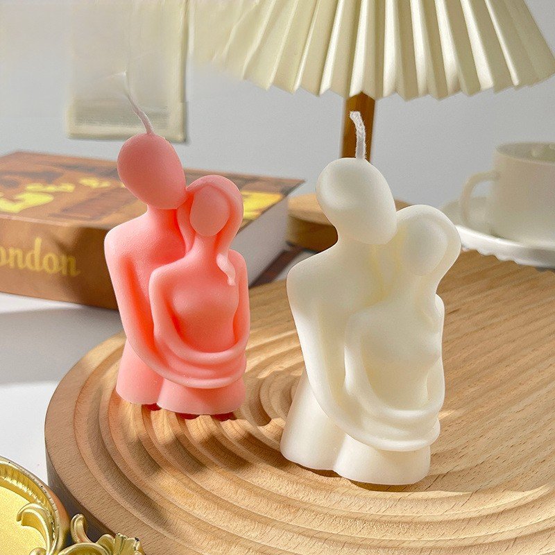 Exclusive for activity prize gift gift Valentine's Day creative modeling couple hug aromatherapy candle