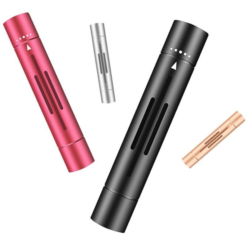 Wholesales Aluminum Alloy Car Vent Solid Aromatherapy Stick Device Car Interior Air Freshener Vent Clip Custom Logo