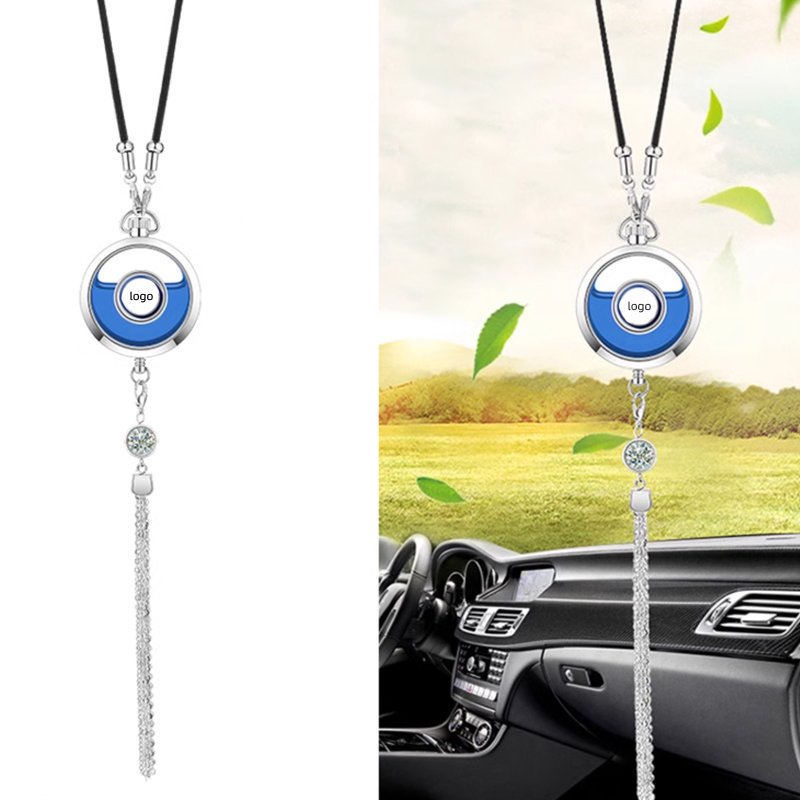 2024 car gadgets car air freshener custom logo perfume bottle hanging fragrance for men aroma for vehicle