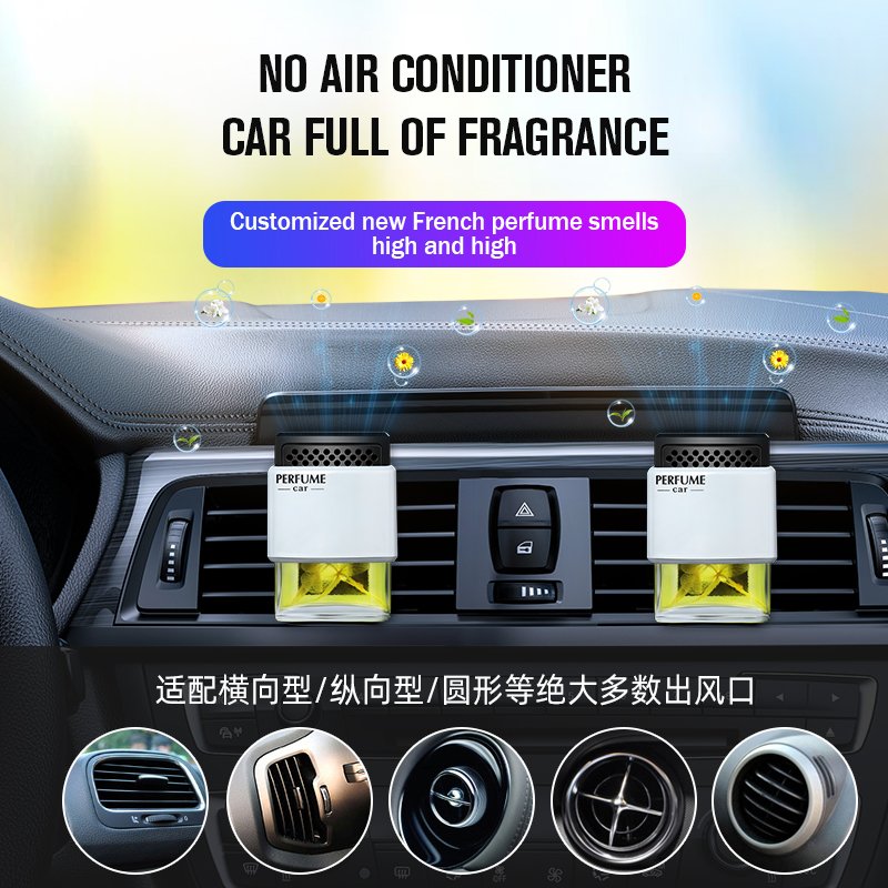 mini car perfume flavoring bottle glass air freshener vent auto air fresheners flavoring for cars