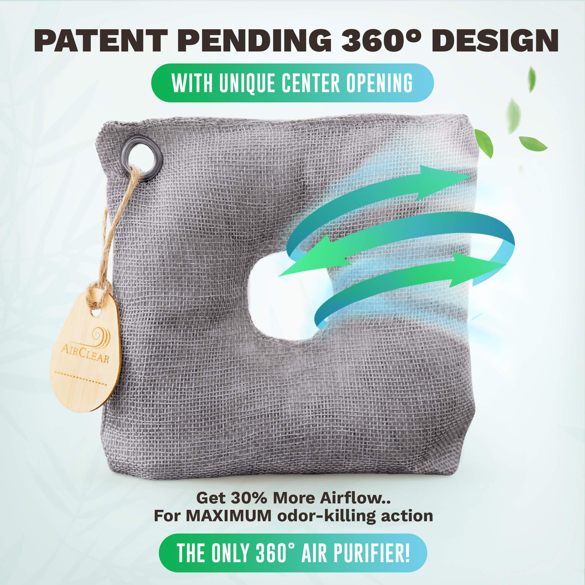 LEGREEN Odor Absorber Charcoal Bags For Odor Mold Elimination Bamboo Charcoal Air Purifying Bags