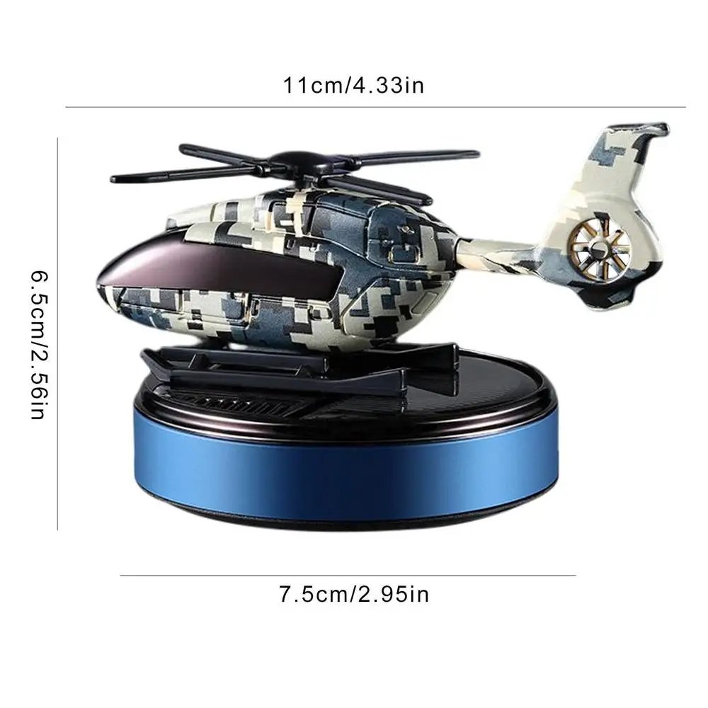 2024 New mounted automatic perfume aircraft aromatherapy essential oil Car rotating solar helicopter air freshener