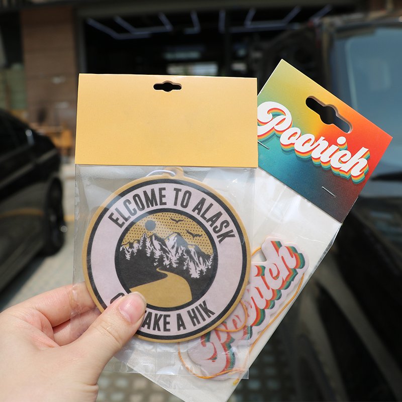 2024 All Scents Paper Card Car Perfume Hanging Car Air Freshener Perfume Custom Logo Air Freshener Custom Logo For Cars