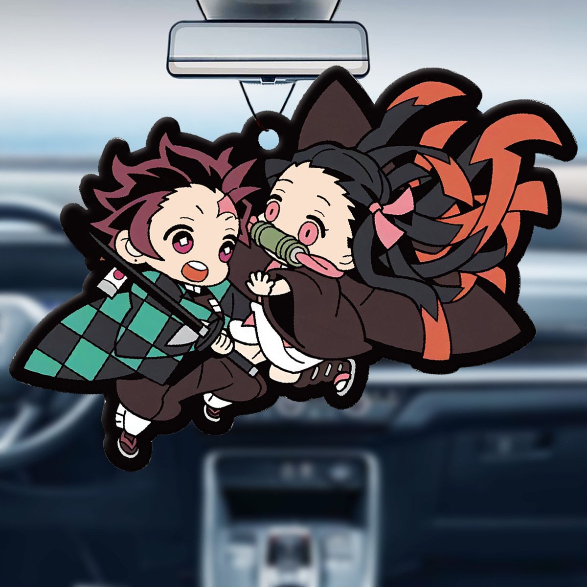 Personalized Paper Good Smell Custom Car Perfume Demon Slayer Kawaii Diy Car Air Freshener