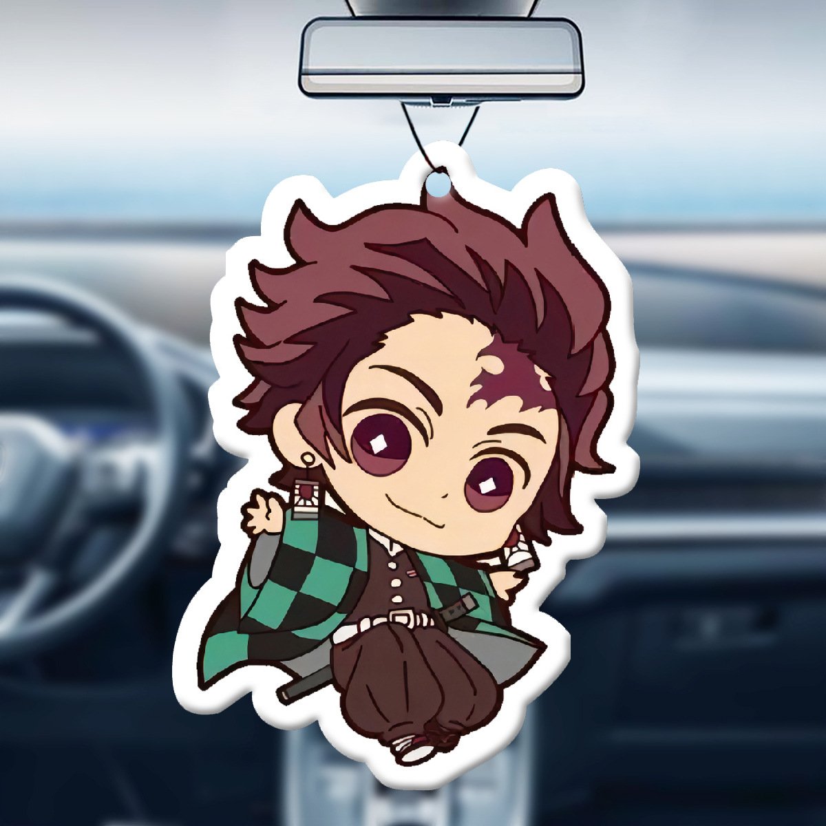 Personalized Paper Good Smell Custom Car Perfume Demon Slayer Kawaii Diy Car Air Freshener