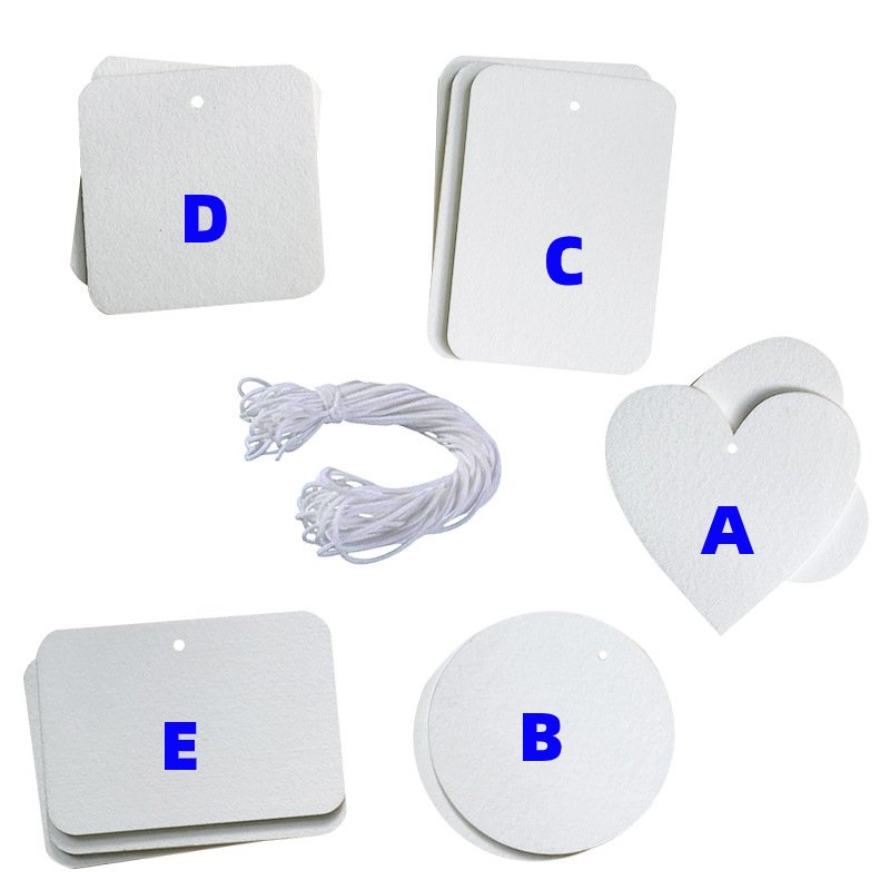 Sublimation Blanks Air Freshener Sheets for Car and Home Polyester Felt DIY Photo Print Air Freshener Sheets