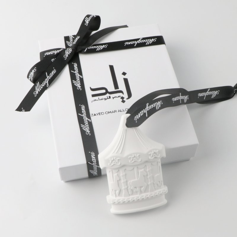 FinRu Wholesale Fragrance Essential Oil Diffuser Car Ceramic hanging Plaster Car Scented Aroma Hanging Air Freshener