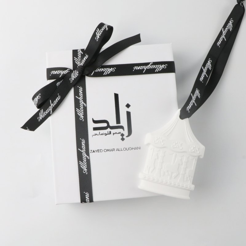 FinRu Wholesale Fragrance Essential Oil Diffuser Car Ceramic hanging Plaster Car Scented Aroma Hanging Air Freshener