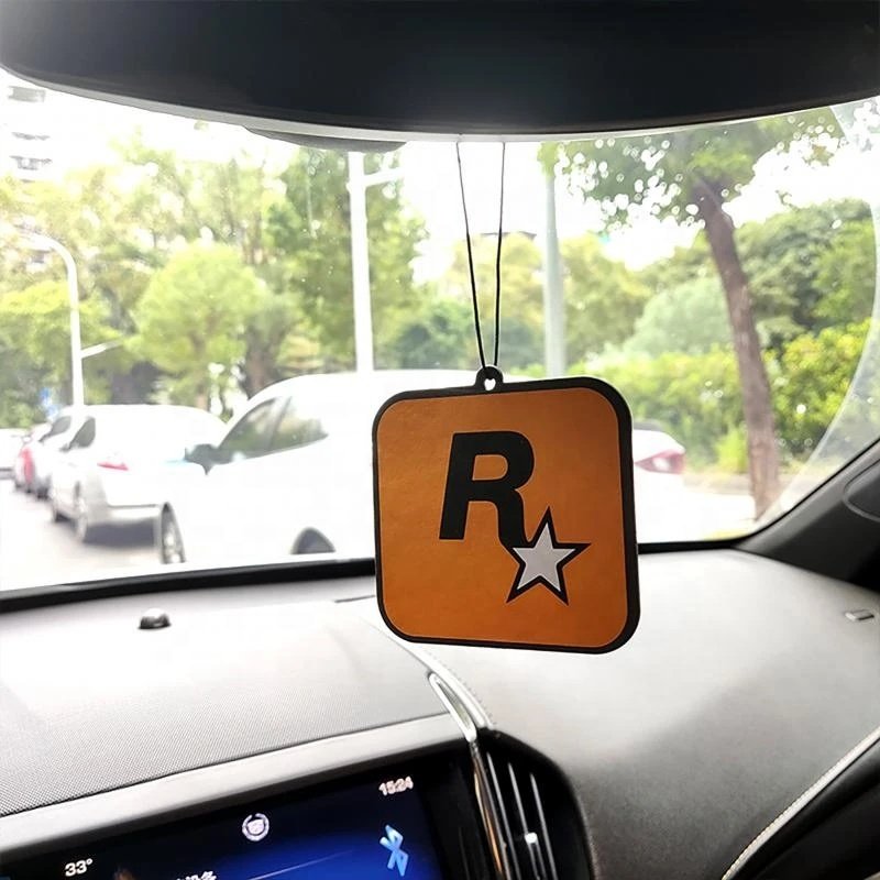 Long Lasting Scent Printed Shape Perfume Auto Funny Hanging Customized Promotional Car Air Fresheners Paper