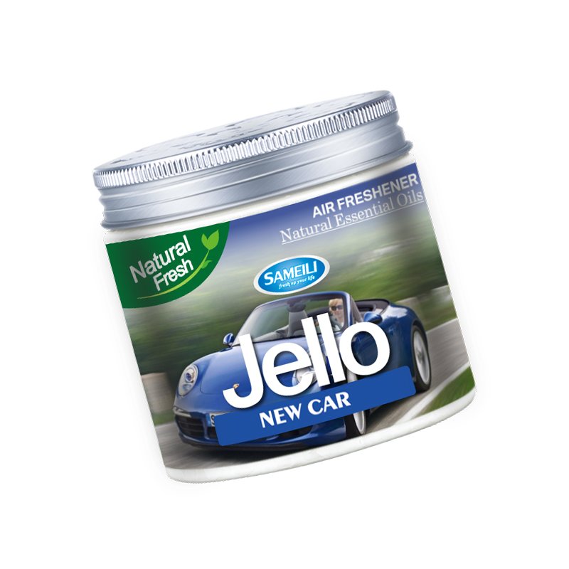 Newest Car Interior Accessory Sameili Jello Nature Essential oil Gel Fragrance Rotating Perfume Solar Power Car Air Freshener