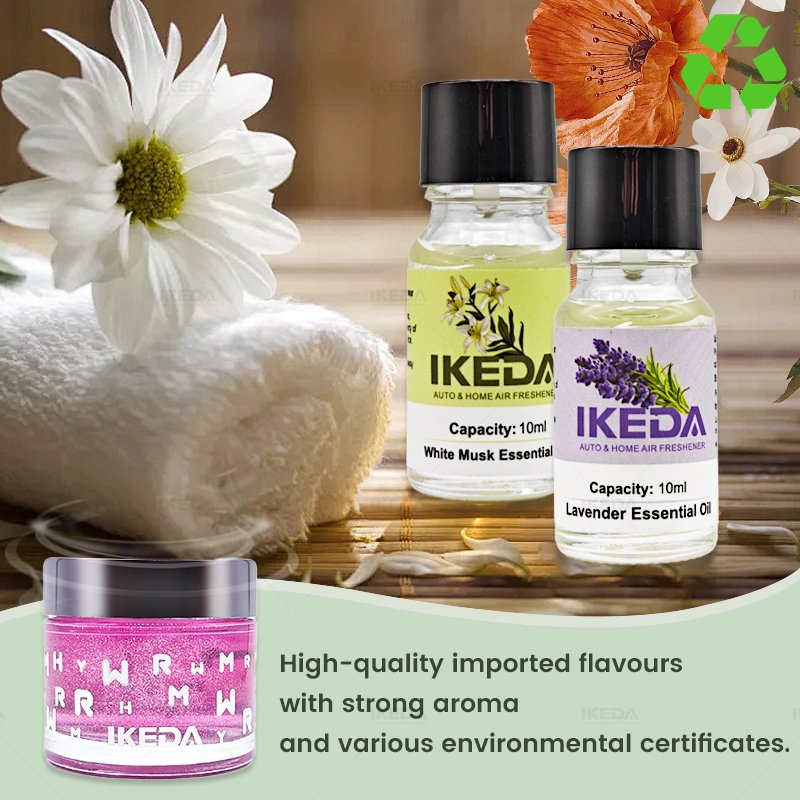 2024 IKEDA Custom Any Shape Car Freshener Wholesale Gel Air Fragrance for Automobiles