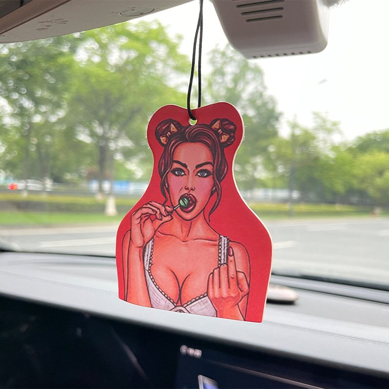 Wholesale Long Lasting Hanging All Smell Anime Luxury Paper Scented Die Cut Custom Logo Car Air Freshener In Bulk