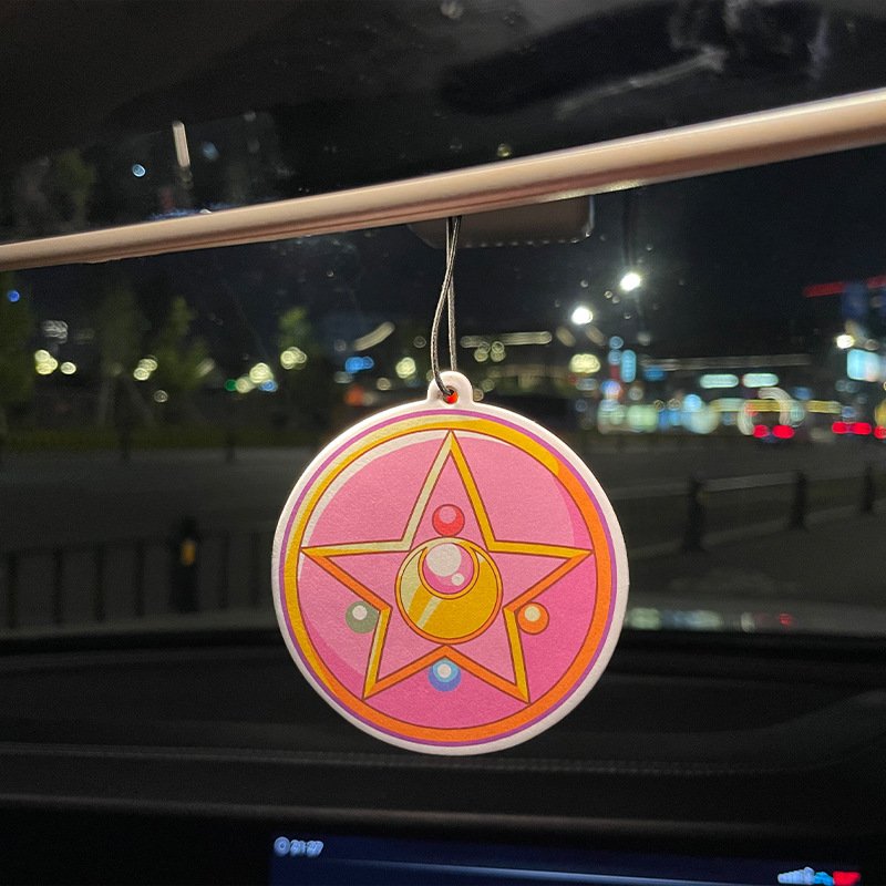 Wholesale Long Lasting Hanging All Smell Anime Luxury Paper Scented Die Cut Custom Logo Car Air Freshener In Bulk