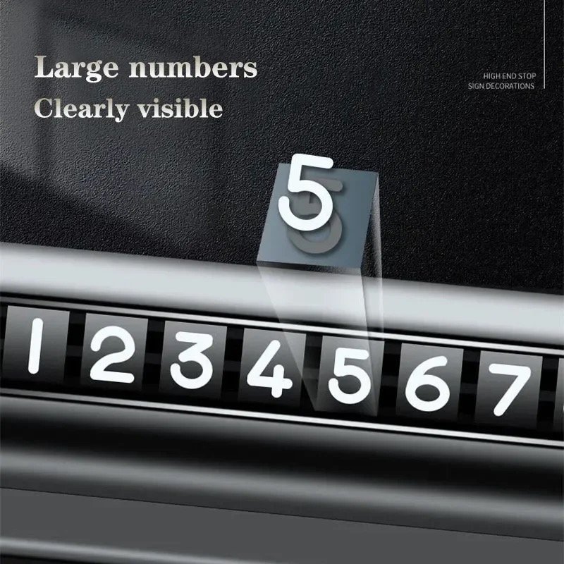 Manufacturers wholesale car temporary parking number plate car parking sign moving car phone sign metal parking sign
