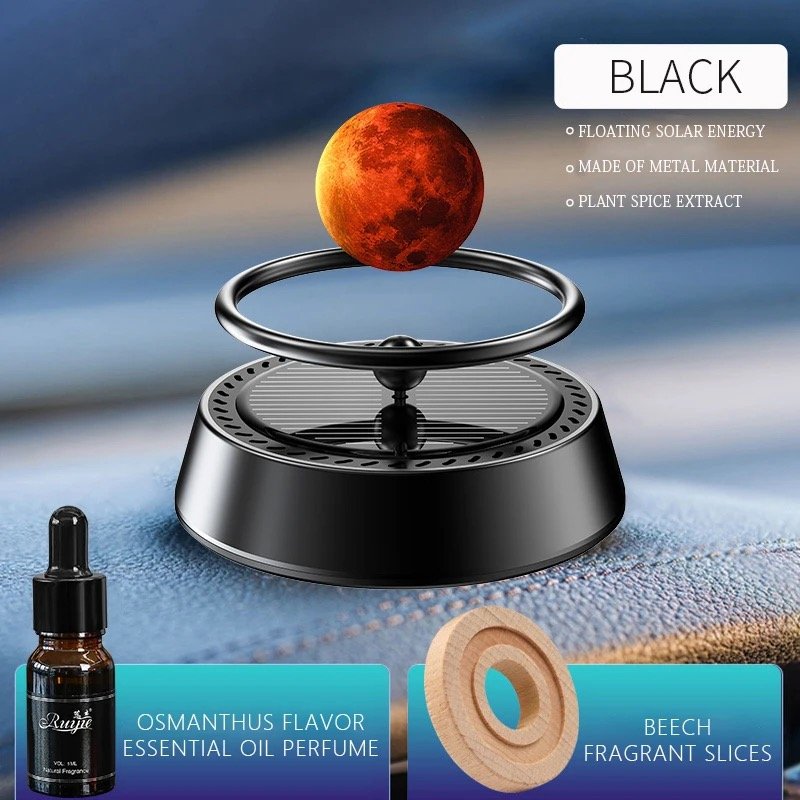 Planet model solar rotating car interior decoration ornaments long-lasting fragrance and deodorizing car aromatherapy