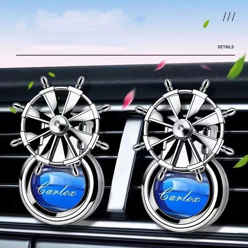 Simple rotatable steering wheel car perfume air conditioning outlet car aromatherapy fragrance lasting light fragrance