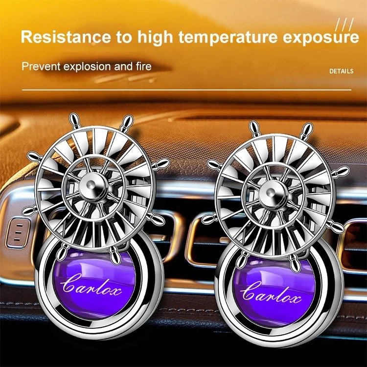 Simple rotatable steering wheel car perfume air conditioning outlet car aromatherapy fragrance lasting light fragrance