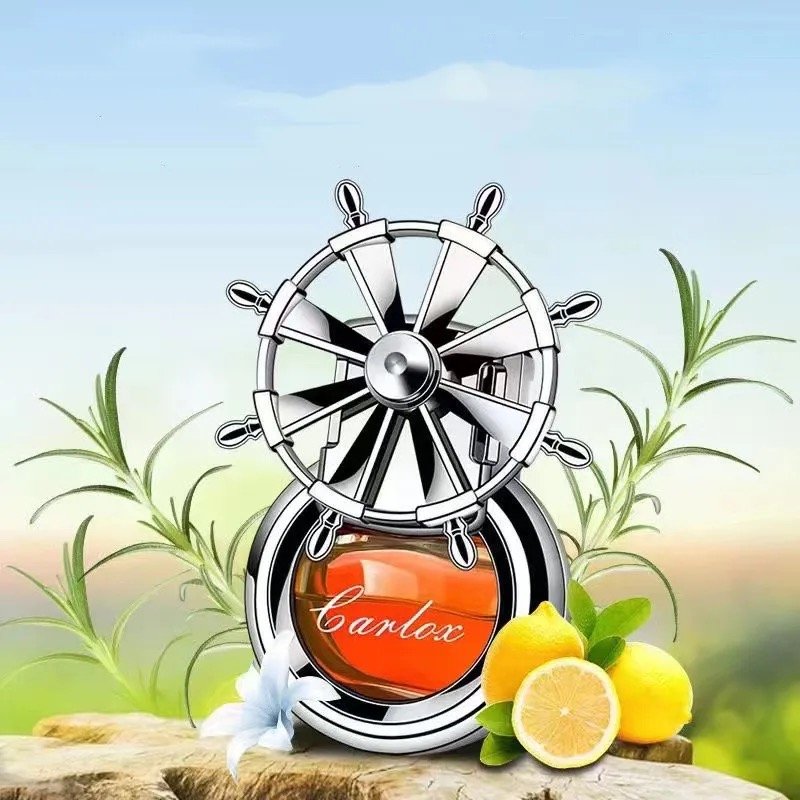 Simple rotatable steering wheel car perfume air conditioning outlet car aromatherapy fragrance lasting light fragrance