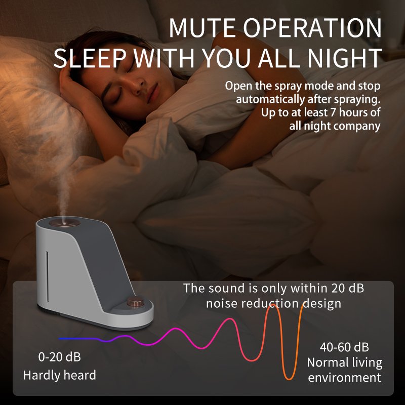 Wholesale 380ML Water Tank Desk Humidifier Bedroom with Wireless Charging Phone Stand Night Light Cool Mist Steamer Skin Care