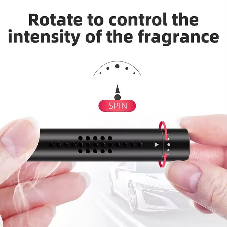 Exclusive black mini vent clip car air freshener diffuser natural fragrance modern car mounted aromatherapy device for car