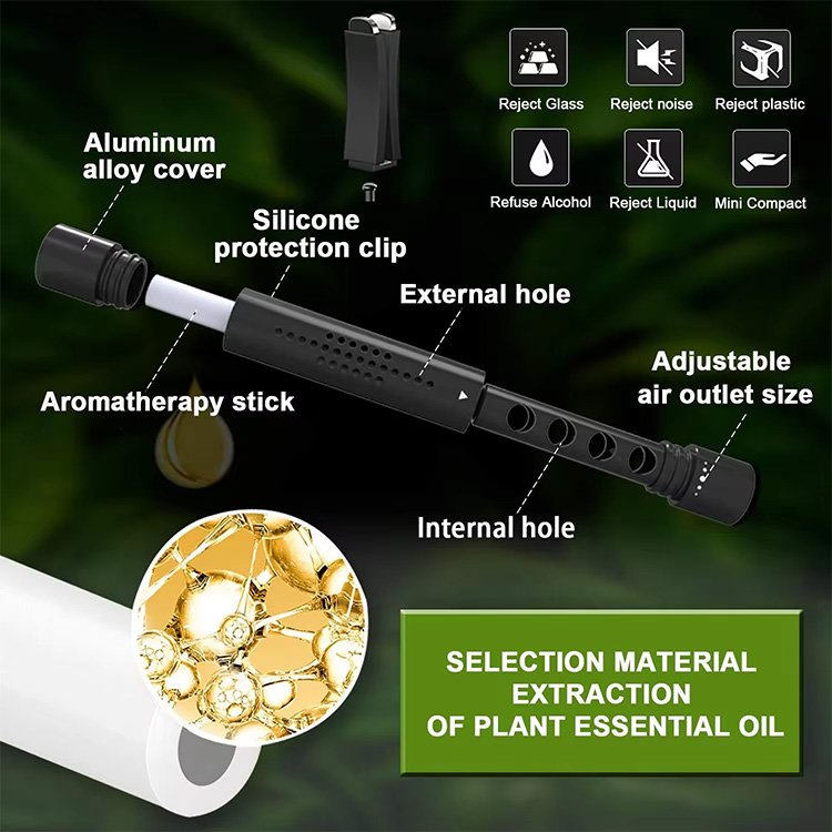Exclusive black mini vent clip car air freshener diffuser natural fragrance modern car mounted aromatherapy device for car