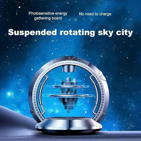 Solar powered rotation fragrance vehicle creative aromatherapy freshener interior decoration stylish car perfume
